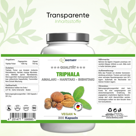 BIOTARY - Triphala Kapseln